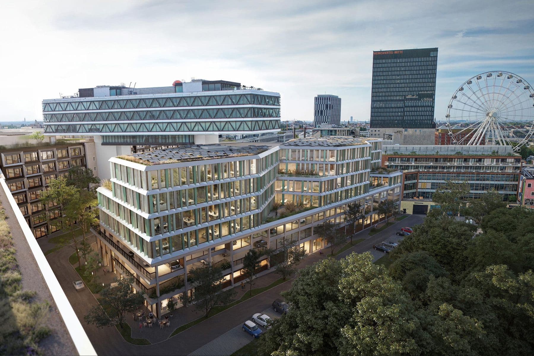 LOVT VIBE in München: Union Investment und Hines realisieren CO₂-armen Büro-Neubau im Werksviertel