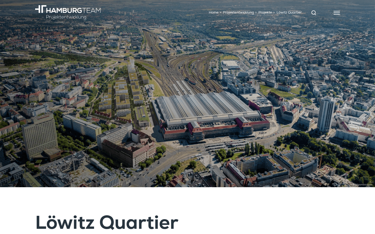Projektdatenblatt von HAMBURG TEAM zum Löwitz Quartier mit Angaben zu Brutto-Grundfläche, Flächenaufteilung und Terminplan