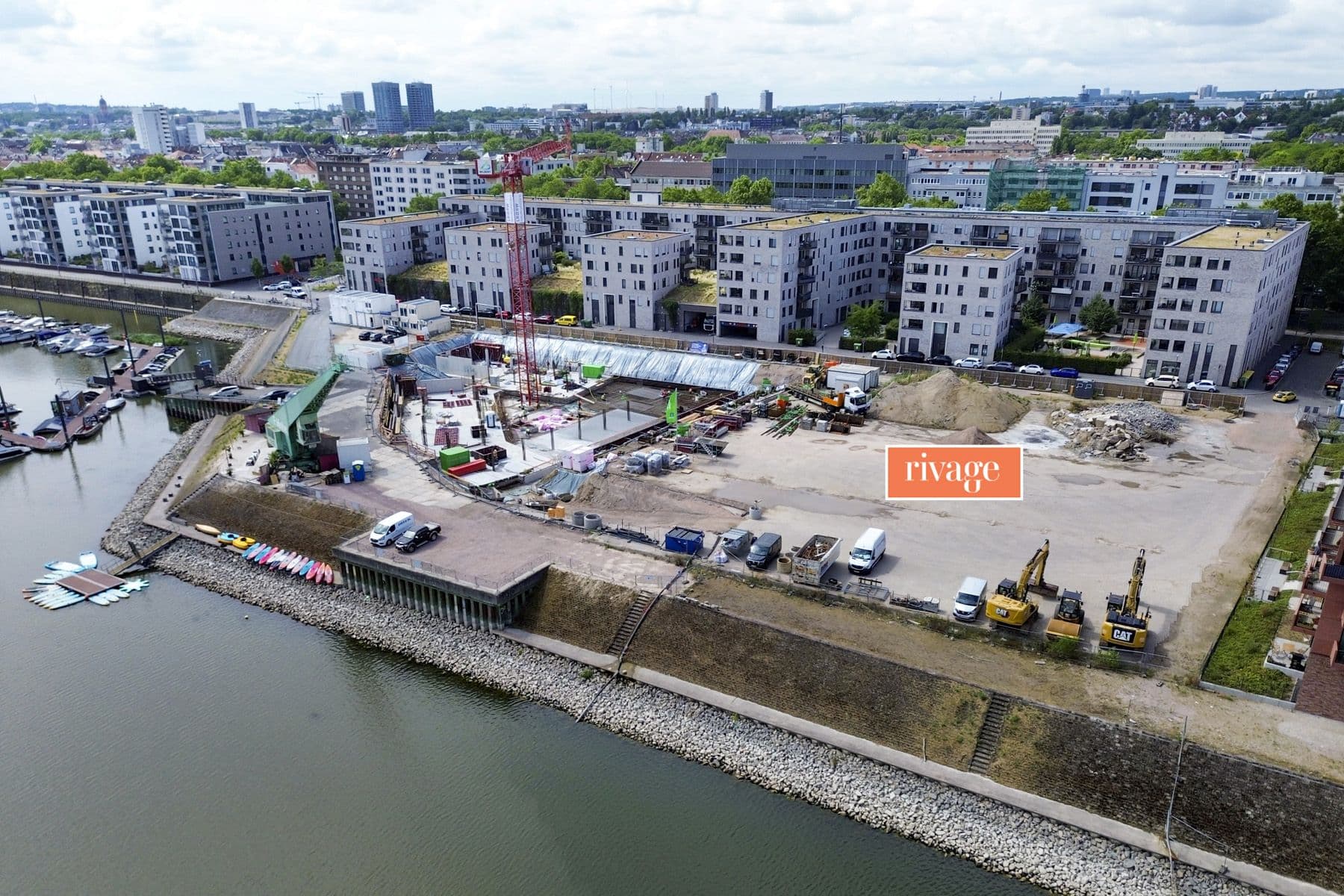 LBBW startet Wohnprojekt RIVAGE im Mainzer Zollhafen – 6.200 Quadratmeter direkt am Wasser